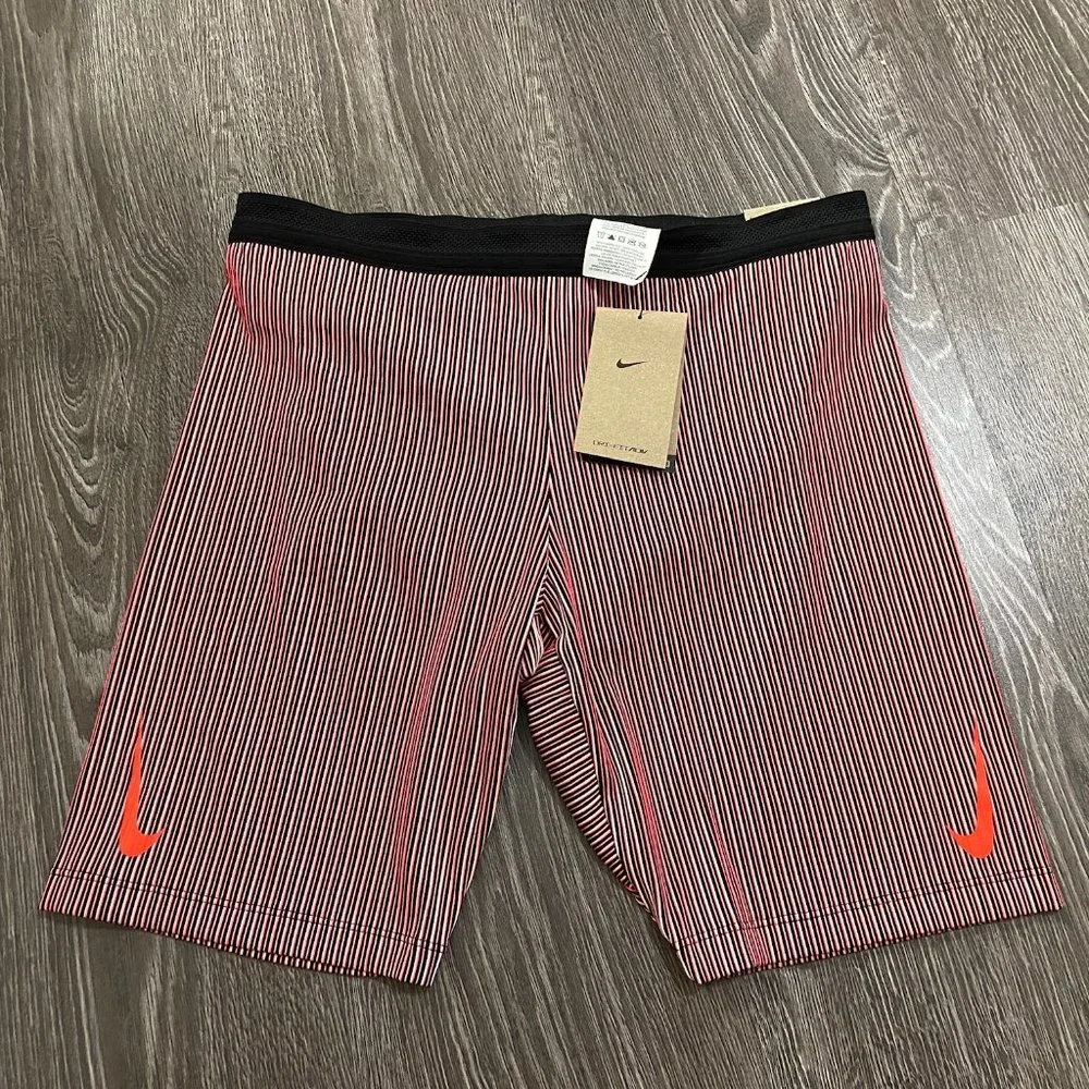 Mens Nike Aeroswift 1/2 Length Running Racing Tights Shorts Crimson L DA1429-014